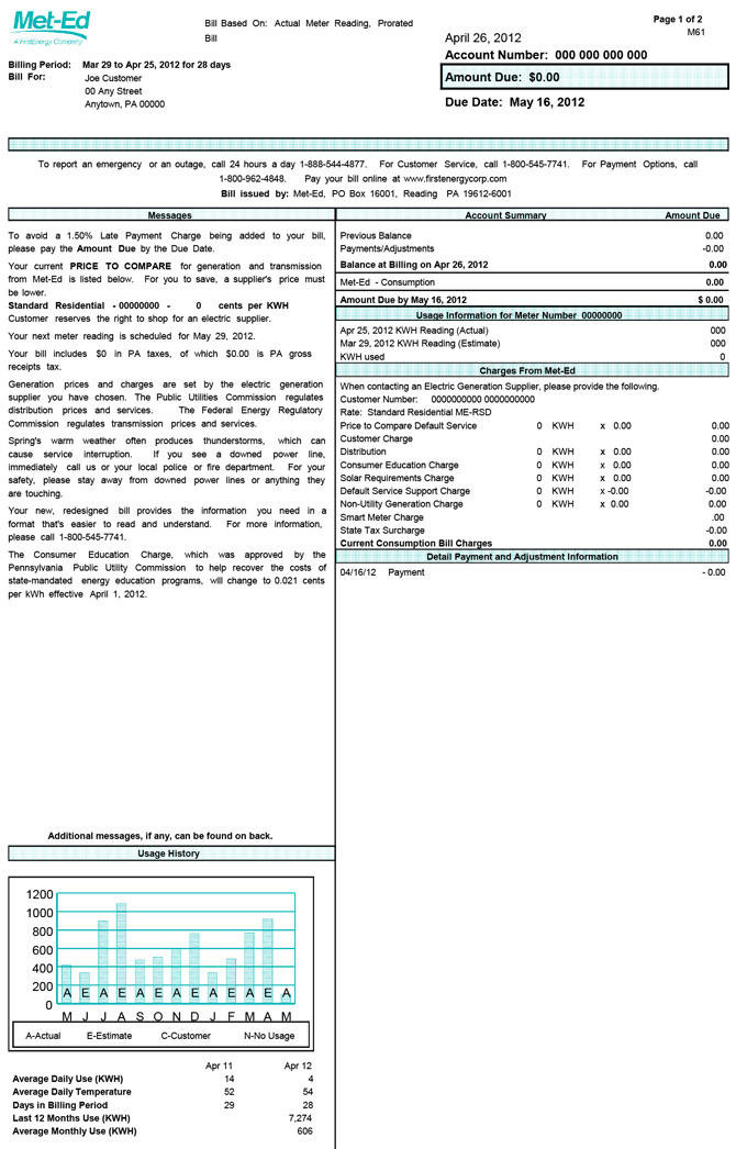 How to Read & Pay Your Electricity Bill | Green Mountain Energy